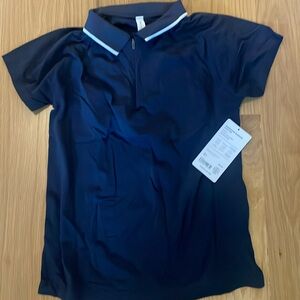 NWT Athleta Momentum Seamless Polo Tee